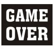 Svatební nálepky na boty GAME OVER 1pár