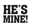 Svatební nálepky na boty HE´S MINE 1pár