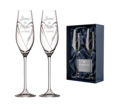 Svatební skleničky Srdcia 1