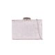 Společenská kabelka clutch stříbrná