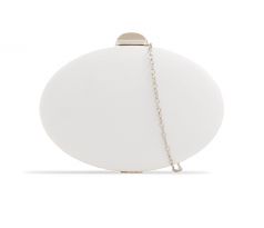 Společenská kabelka clutch bílá