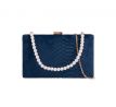 Společenská kabelka clutch modrá 2