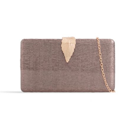 Společenská kabelka clutch bronzová 4