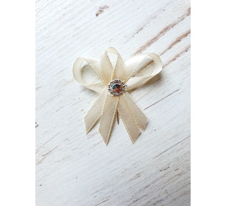Svadobné pierko 6 cm krémová 1