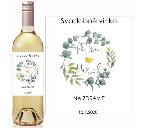 Svatební etikety na láhve 24