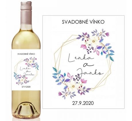 Svatební etikety na láhve 36