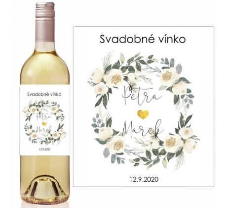Svatební etikety na láhve 42