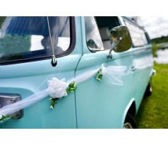 Girlanda na auto z tylu bílá 1,7 m