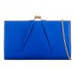 Společenská kabelka saténová královská modrá 1