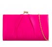 Společenská kabelka saténová fuchsiová 1