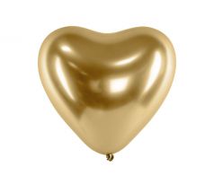 Balónky ve tvaru srdce zlaté