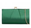 Společenská kabelka saténová zelená 1