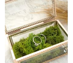 Box na prsteny se jmény a datem svatby různé designy 1