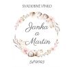 Svatební etikety na láhve 98