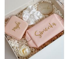 Dárková krabička pro nevěstu/krabička pro družičku růžová 2