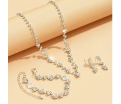 Set bižuterie pro nevěstu - náušnice, náhrdelník a náramek 20