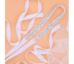 Svatební pásek na šaty - různé barvy stuhy 35