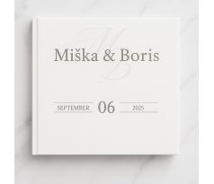 Svatební kniha hostů personalizovaná Simple