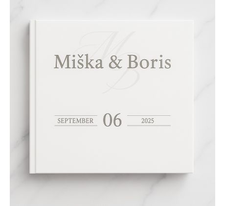 Svatební kniha hostů personalizovaná Simple