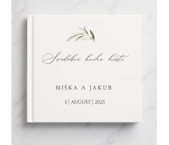 Svatební kniha hostů personalizovaná Oliva