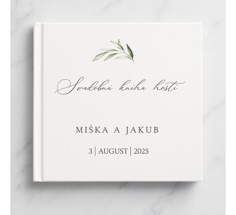 Svatební kniha hostů personalizovaná Oliva