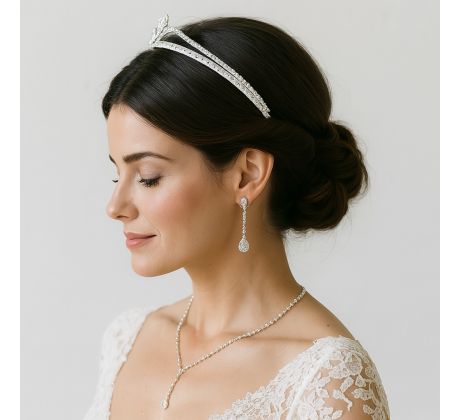 Set - náušnice, náhrdelník a tiara 6