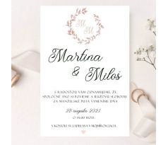Svatební oznámení Elegant 3