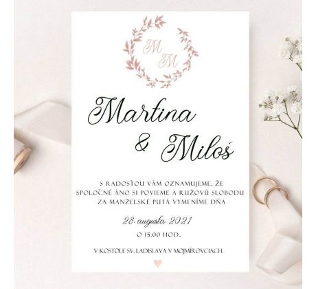Svatební oznámení Elegant 3
