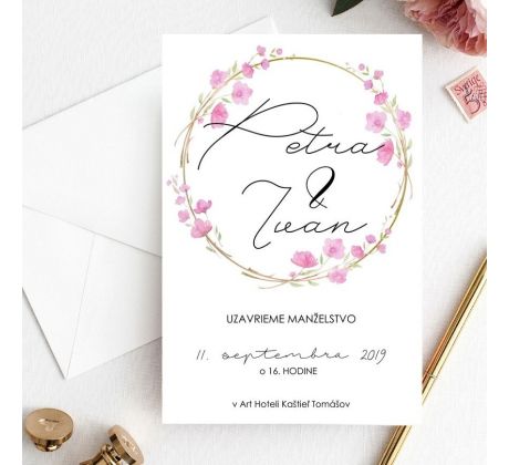 Svatební oznámení Elegant 2