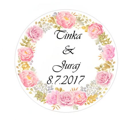 Svatební samolepky s vlastním textem 59