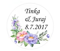 Svatební samolepky s vlastním textem 49