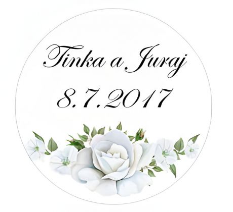 Svatební samolepky s vlastním textem 15