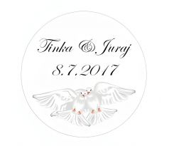 Svatební samolepky s vlastním textem 14