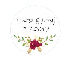 Svatební samolepky s vlastním textem 34