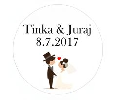 Svatební samolepky s vlastním textem 26