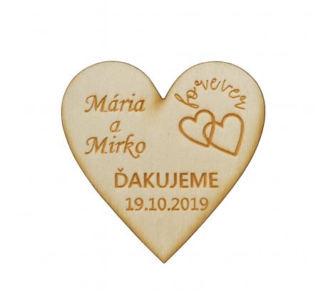 Svadobná magnetka 72