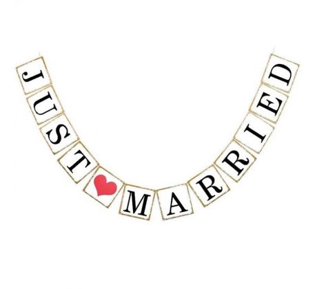 Písmenka Just Married 2