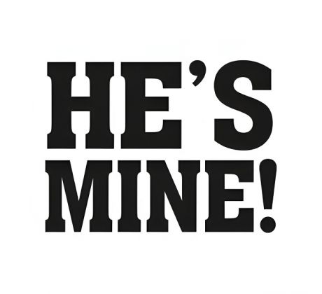 Svatební nálepky na boty HE´S MINE 1pár