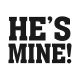 Svatební nálepky na boty HE´S MINE 1pár