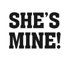 Svatební nálepky na boty SHE´S MINE 1pár