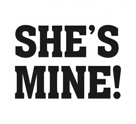 Svatební nálepky na boty SHE´S MINE 1pár