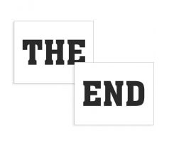 Svatební nálepky na boty THE END 1pár