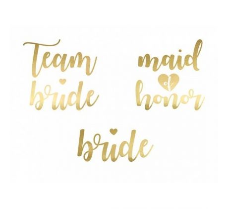 Tetovačky sada 13 ks zlaté