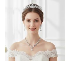 Set - náušnice, náhrdelník a tiara 4
