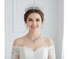 Set - náušnice, náhrdelník a tiara 7