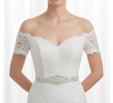 Svatební pásek na šaty - různé barvy stuhy 37