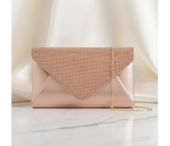 Společenská kabelka s kamínky šampaň 6