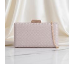 Společenská kabelka clutch rose gold 13