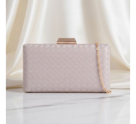 Společenská kabelka clutch rose gold 13