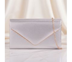 Společenská kabelka stříbrná 10